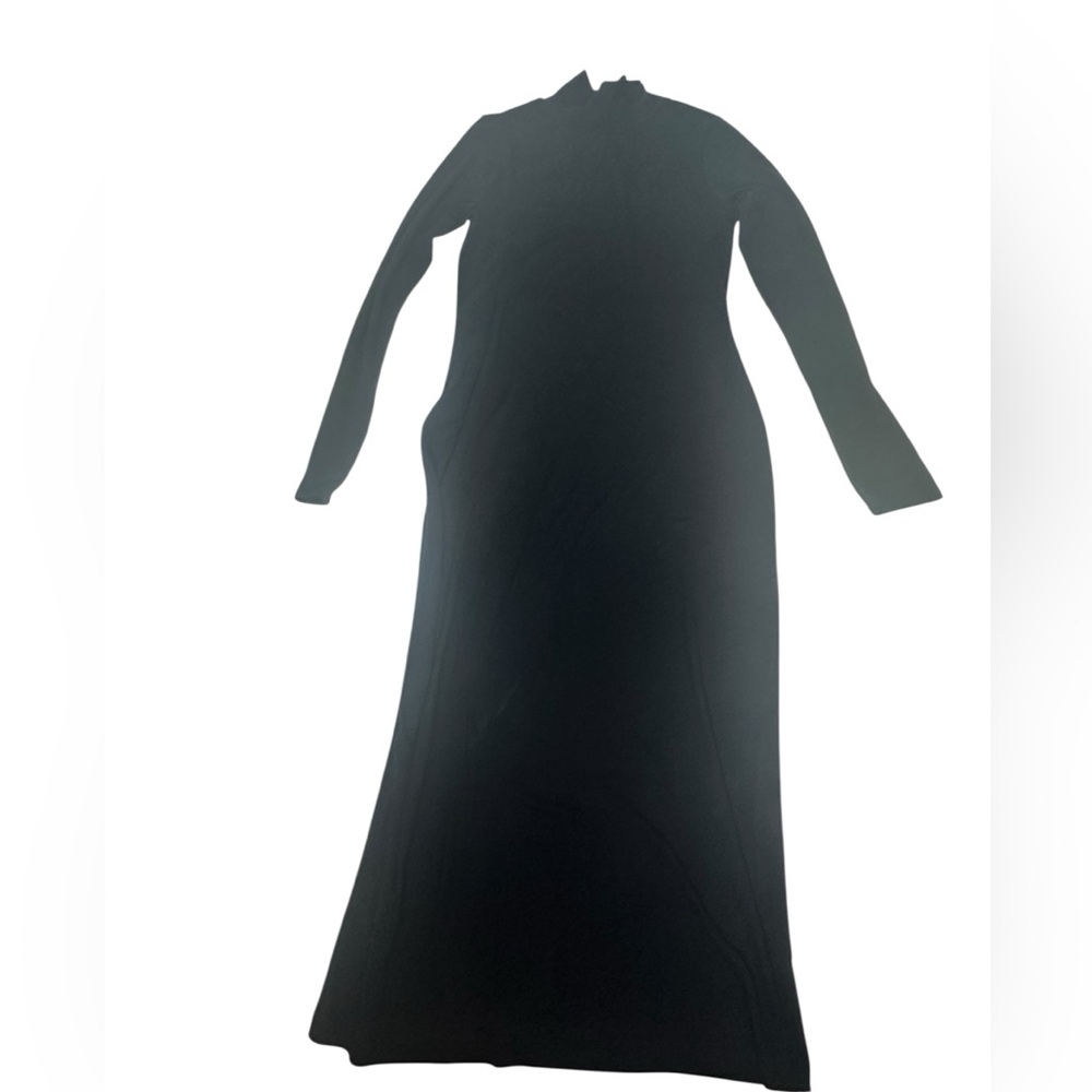 NEW Free People Free-EST Good Feels Black Mock Neck Long Sleeve Midi Dress S - Picture 6 of 11